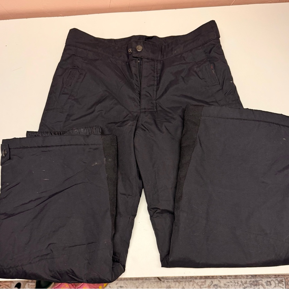 Kids Columbia black snow pants
